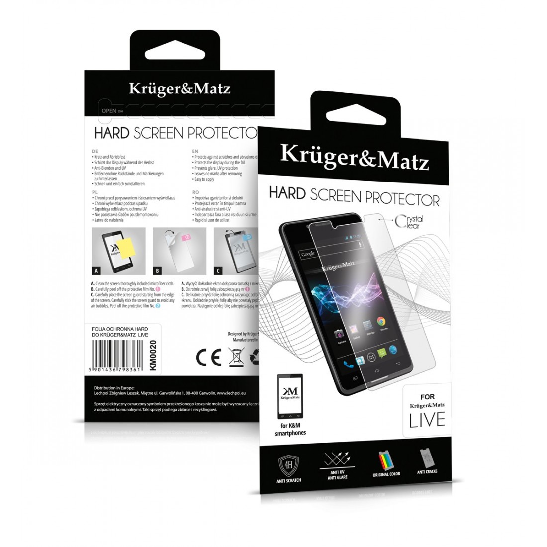 FOLIE PROTECTIE HARD KRUGER&MATZ LIVE