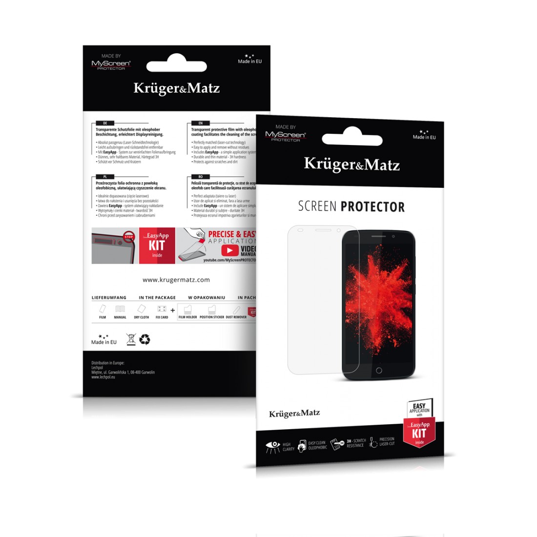 FOLIE PROTECTIE ECRAN MOVE3/MOVE4 KRUGER&MATZ
