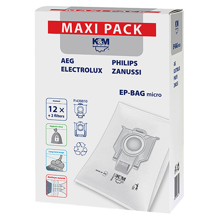 FILTRU ASPIRATOR 12+2 MAXI PACK K&M