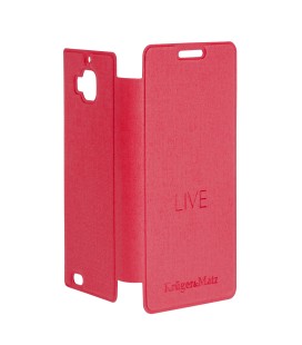 FLIP COVER ROSU LIVE KRUGER&MATZ