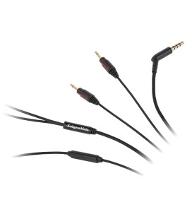 CABLU CASTI AUDIO CU MICROFON JACK - 2X JACK 1M K&M