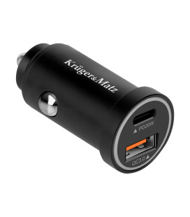 INCARCATOR AUTO USB-A / TYPE C QC PD 38W KRUGER&MATZ