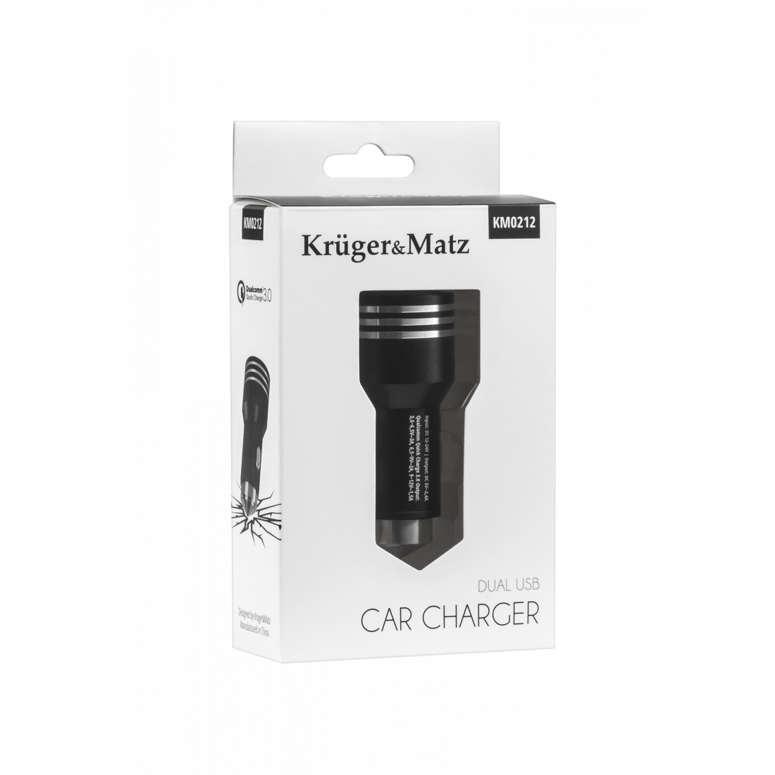 INCARCATOR AUTO 2XUSB QUICK CHARGE 3.0