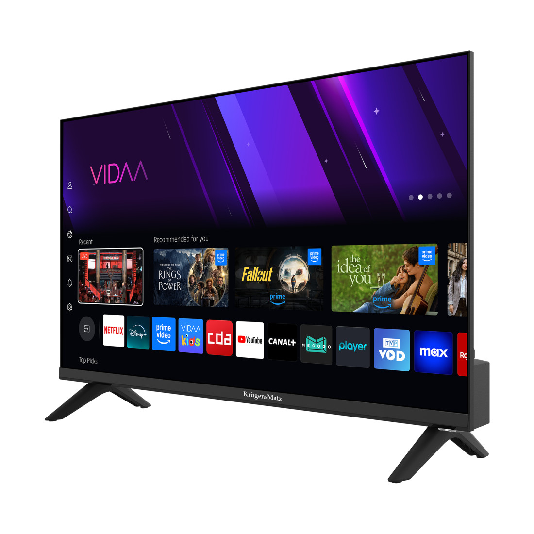 TV LED HD SMART VIDAA 24INCH 61CM 220V KRUGER&MATZ