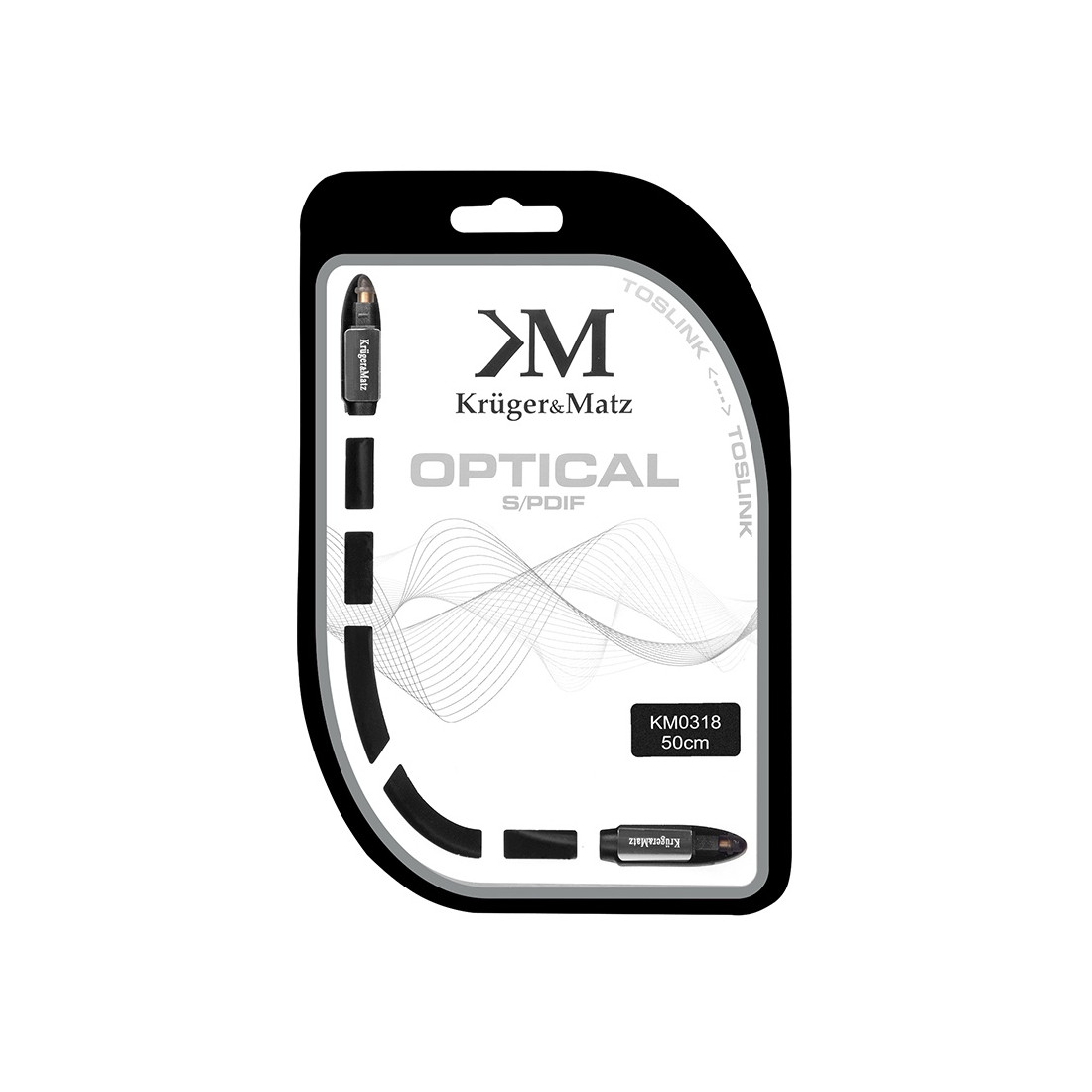 CABLU OPTIC TOSLINK-TOSLINK 0.5M KRUGER&MATZ