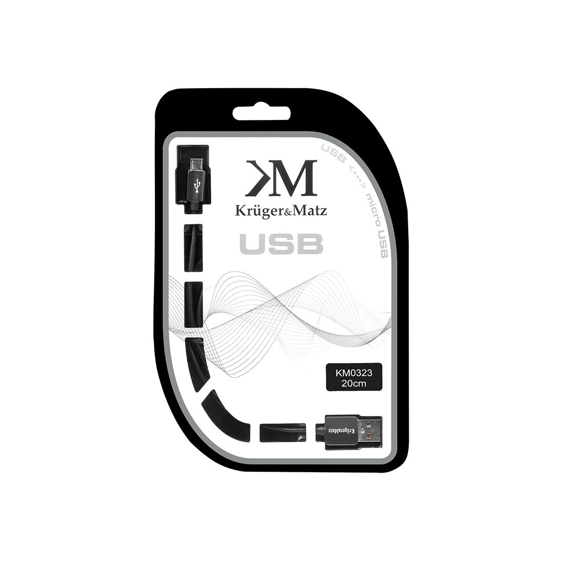 CABLU USB TATA-MICRO USB TATA 0.2M KRUGER&MATZ