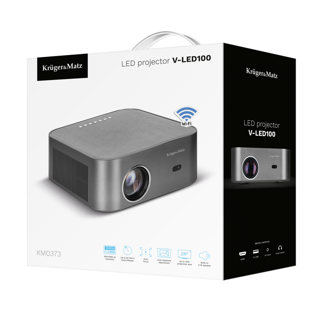 VIDEOPROIECTOR LED FULLHD V-LED100 KRUGER&MATZ