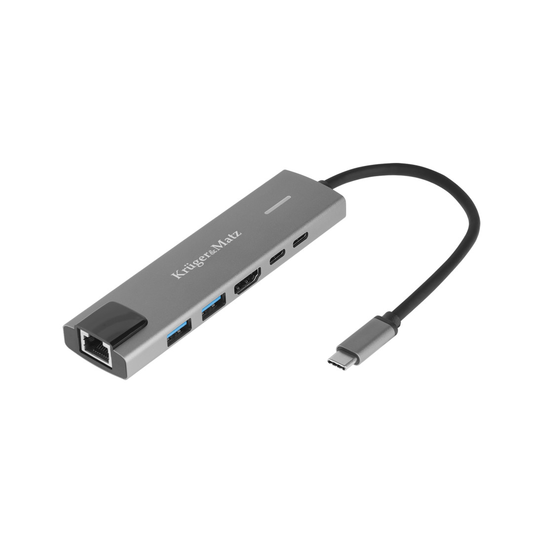 ADAPTOR HUB USB TIP C HDMI/2X USB3.0/2X USB TIP C/RJ45