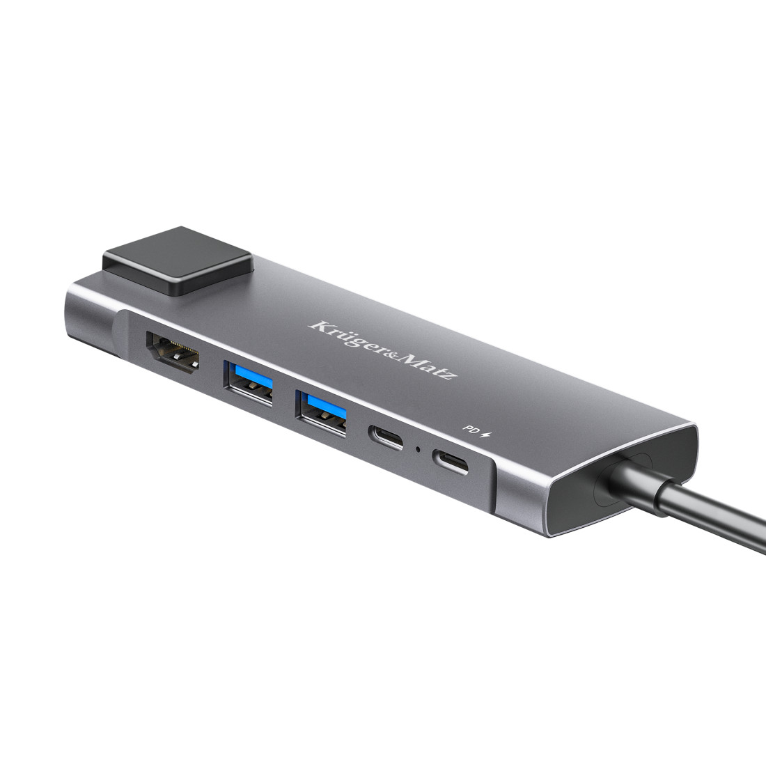 ADAPTOR HUB USB TIP C HDMI/2X USB3.0/2X USB TIP C/RJ45
