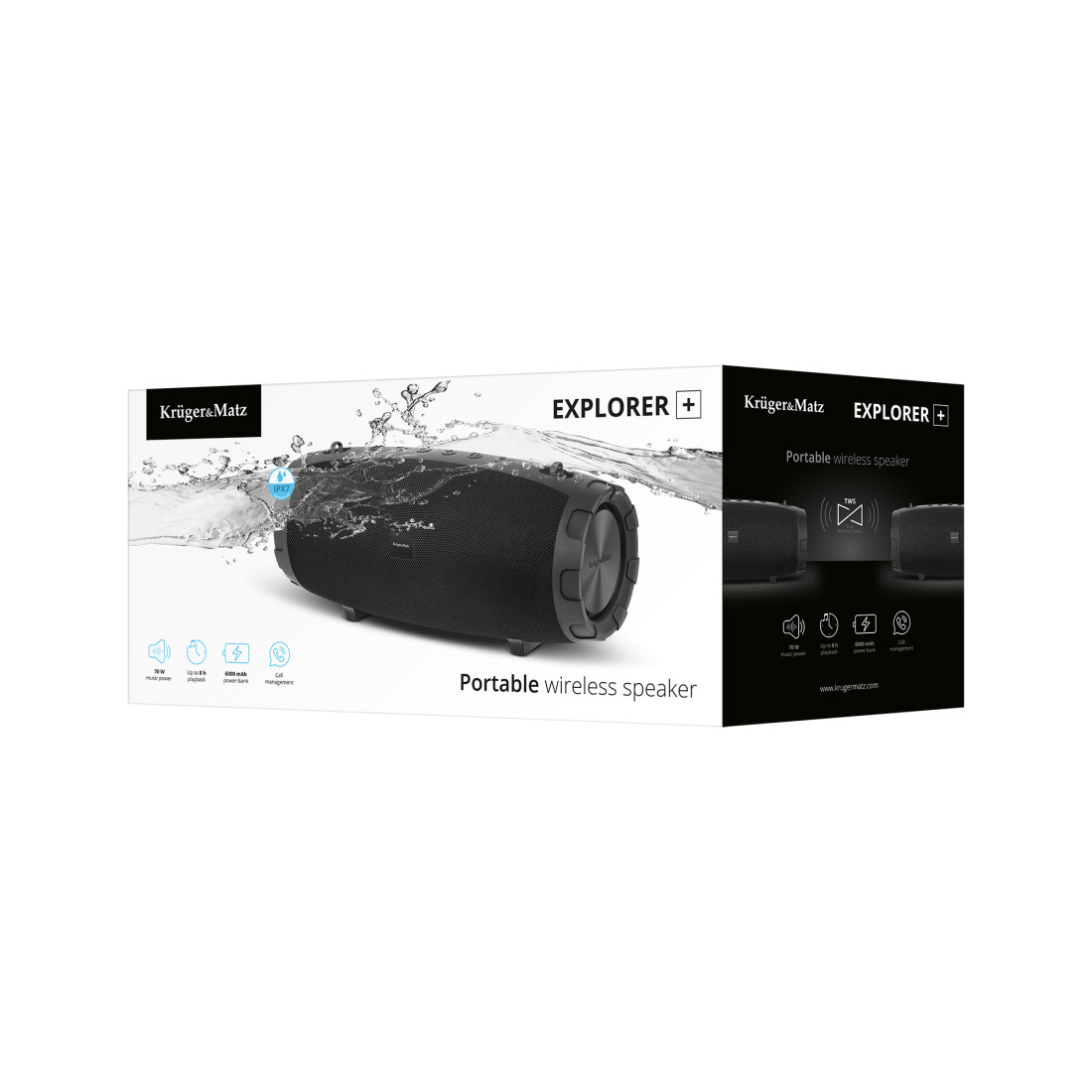 BOXA BLUETOOTH PORTABILA EXPLORER+ KRUGER&MAT