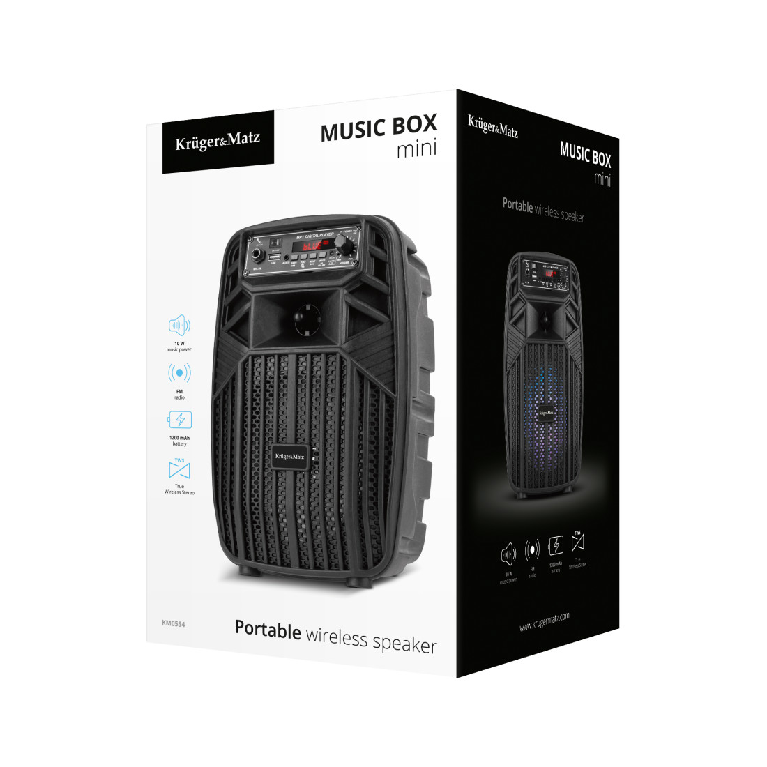 BOXA BLUETOOTH PORTABILA MUSIC BOX MINI KRUGER&MATZ