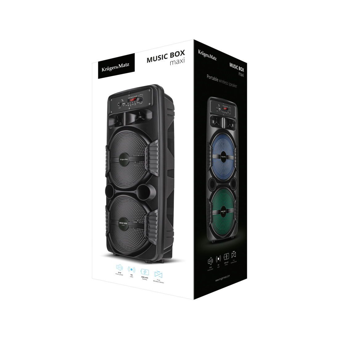 BOXA BLUETOOTH PORTABILA MUSIC BOX MAXI KRUGER&MATZ
