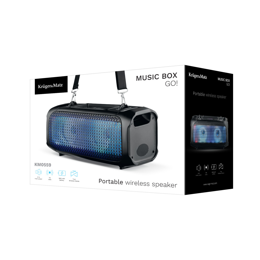 BOXA BT PORTABILA MUSIC BOX GO! KRUGER&MATZ
