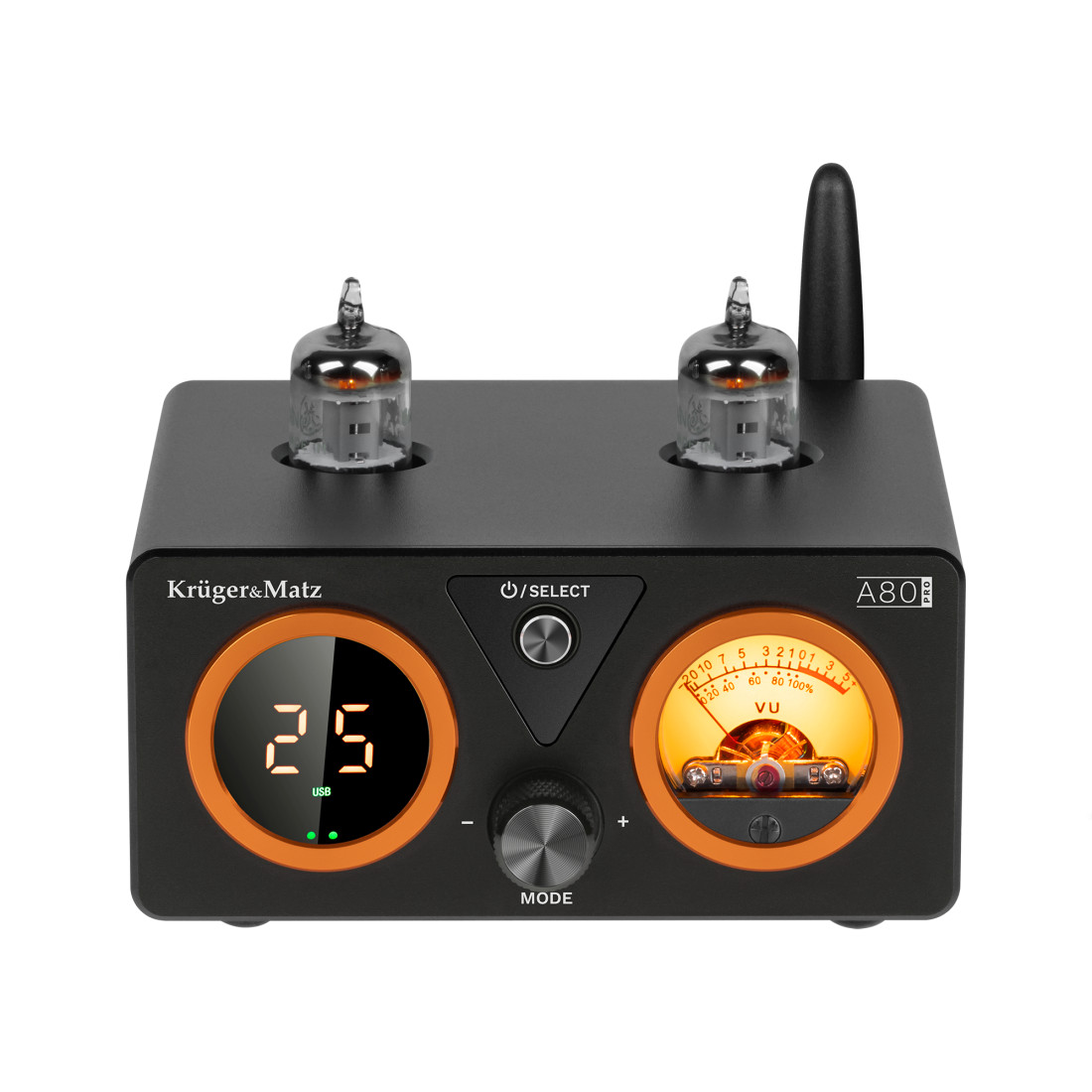 AMPLIFICATOR STEREO LAMPI 2X100W A80 PRO KRUGER&MATZ