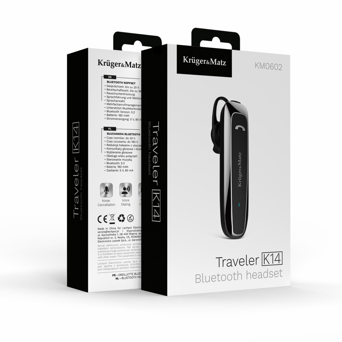 HEADSET BLUETOOTH 5.2 K14 KRUGER&MATZ