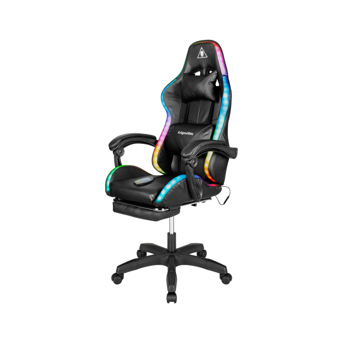 SCAUN GAMING GX-150 NEGRU LED MASAJ KRUGER&MATZ