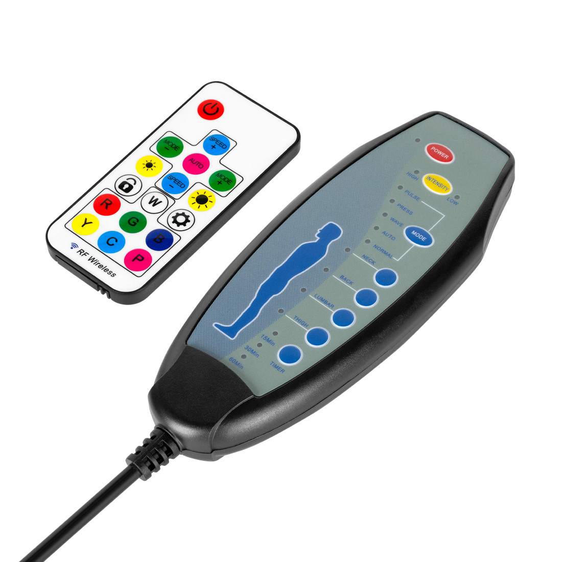 SCAUN GAMING GX-150 NEGRU LED MASAJ KRUGER&MATZ