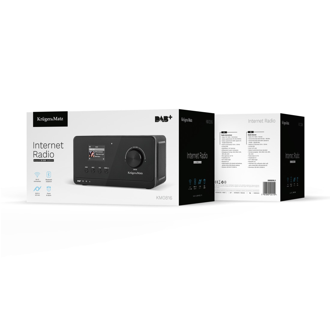 APARAT RADIO INTERNET DAB+ KRUGER&MATZ