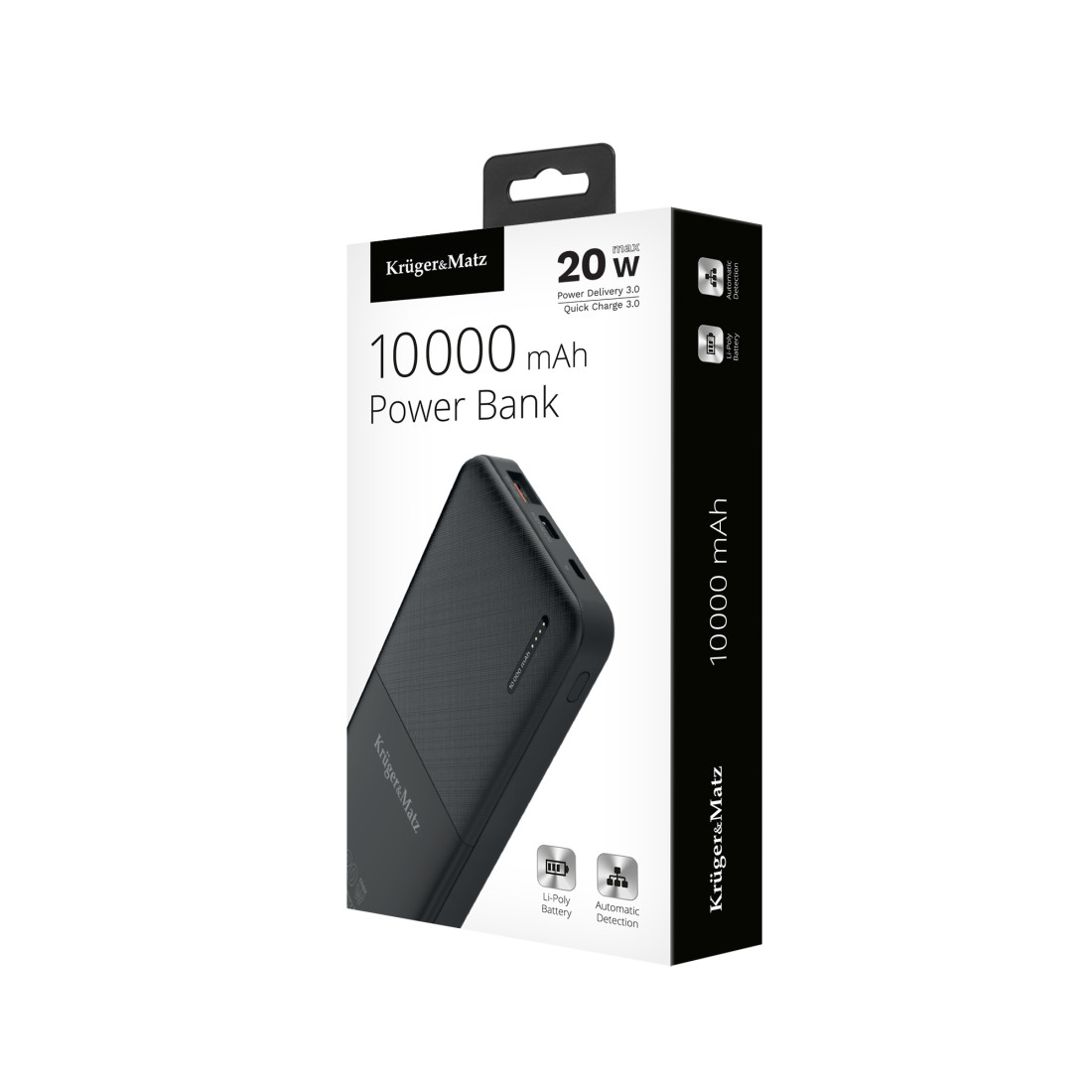 POWER BANK 10000MAH LI-POL QC /PD KRUGER&MATZ