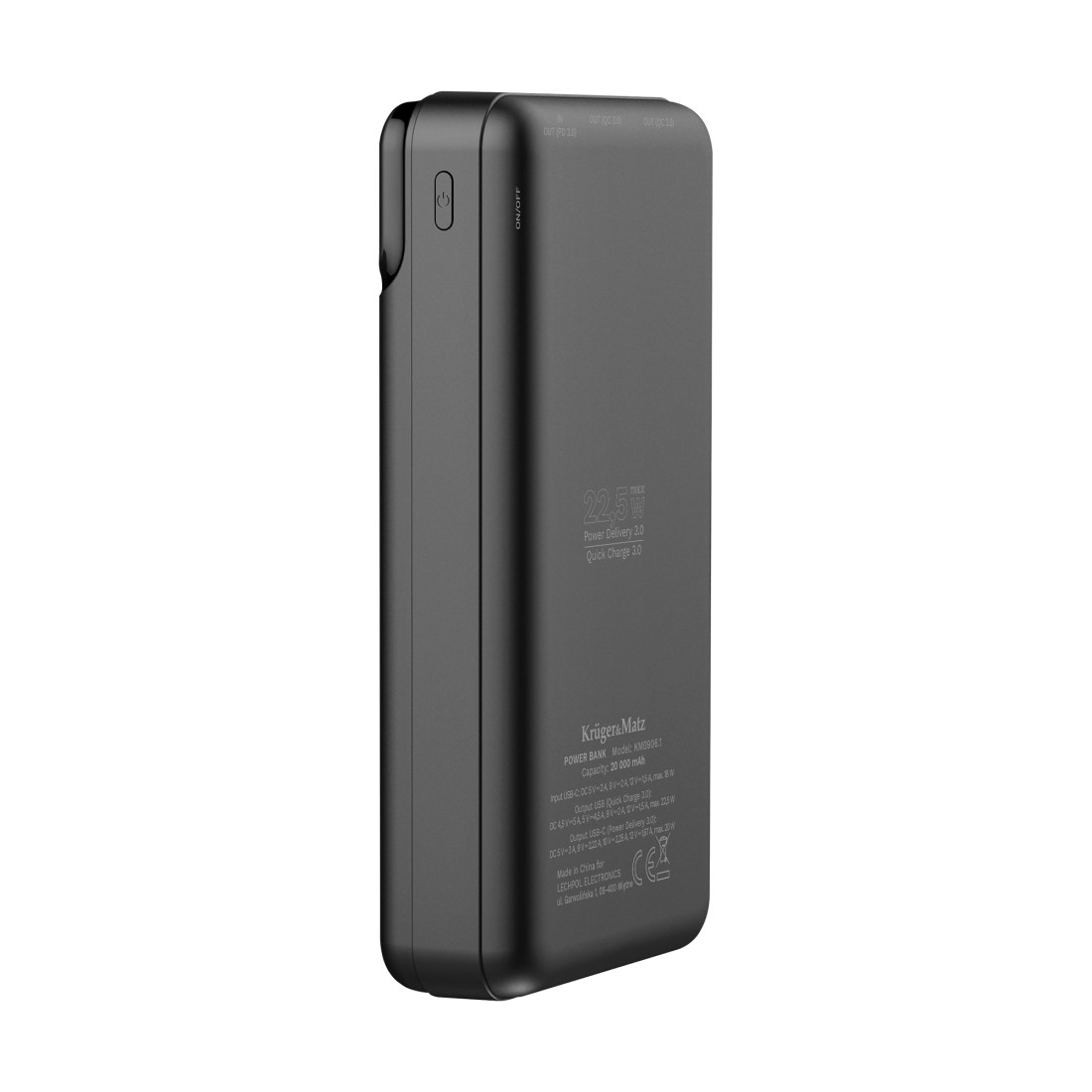 POWER BANK 20000MAH LI-POL QC 3.0 PD 3.0 KRUGER&MATZ