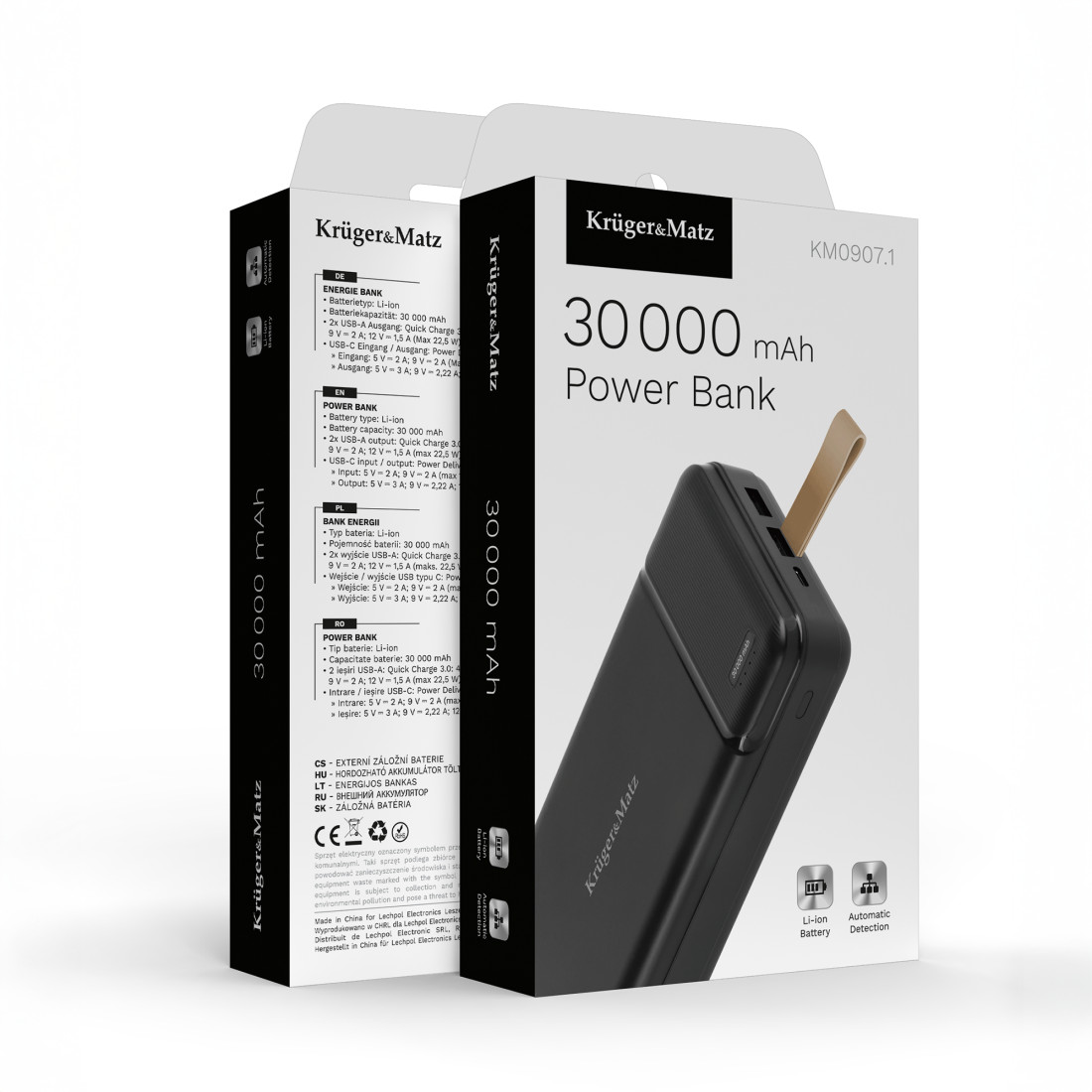 POWER BANK 30000MAH LI-POL KRUGER&MATZ