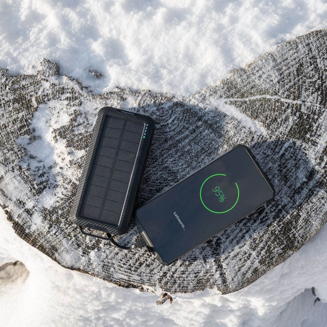 POWER BANK SOLAR 10000 MAH LI-POL KRUGER&MATZ