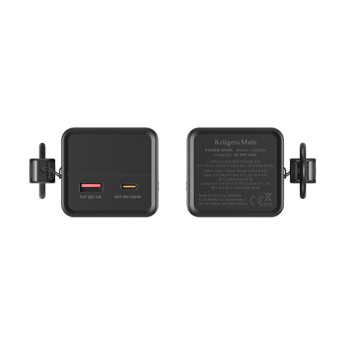POWER BANK 20000 MAH LI-ION 65W QC PD KRUGER&MATZ