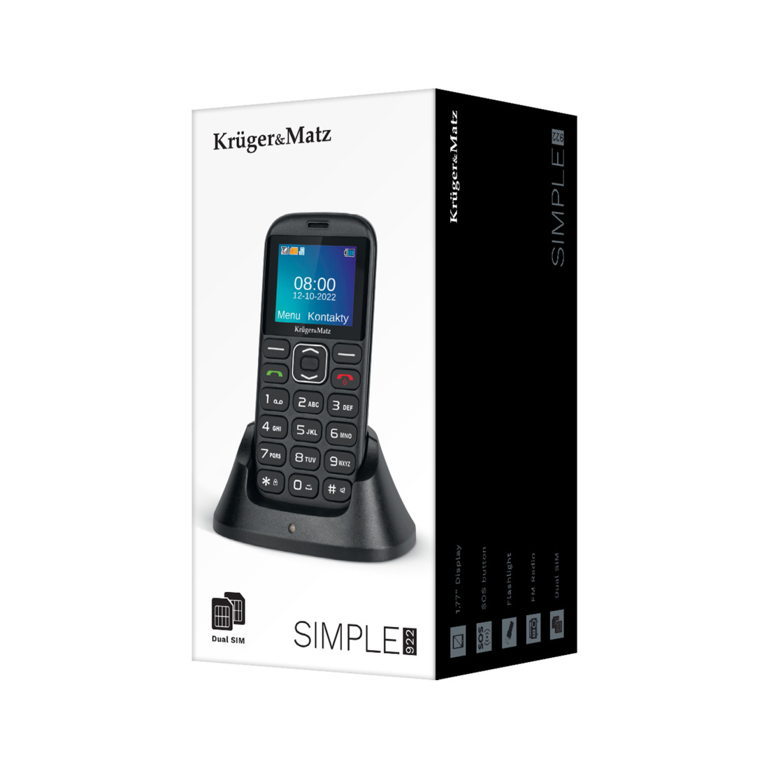 TELEFON GSM SENIORI BUTON SOS 4G KRUGER&MATZ