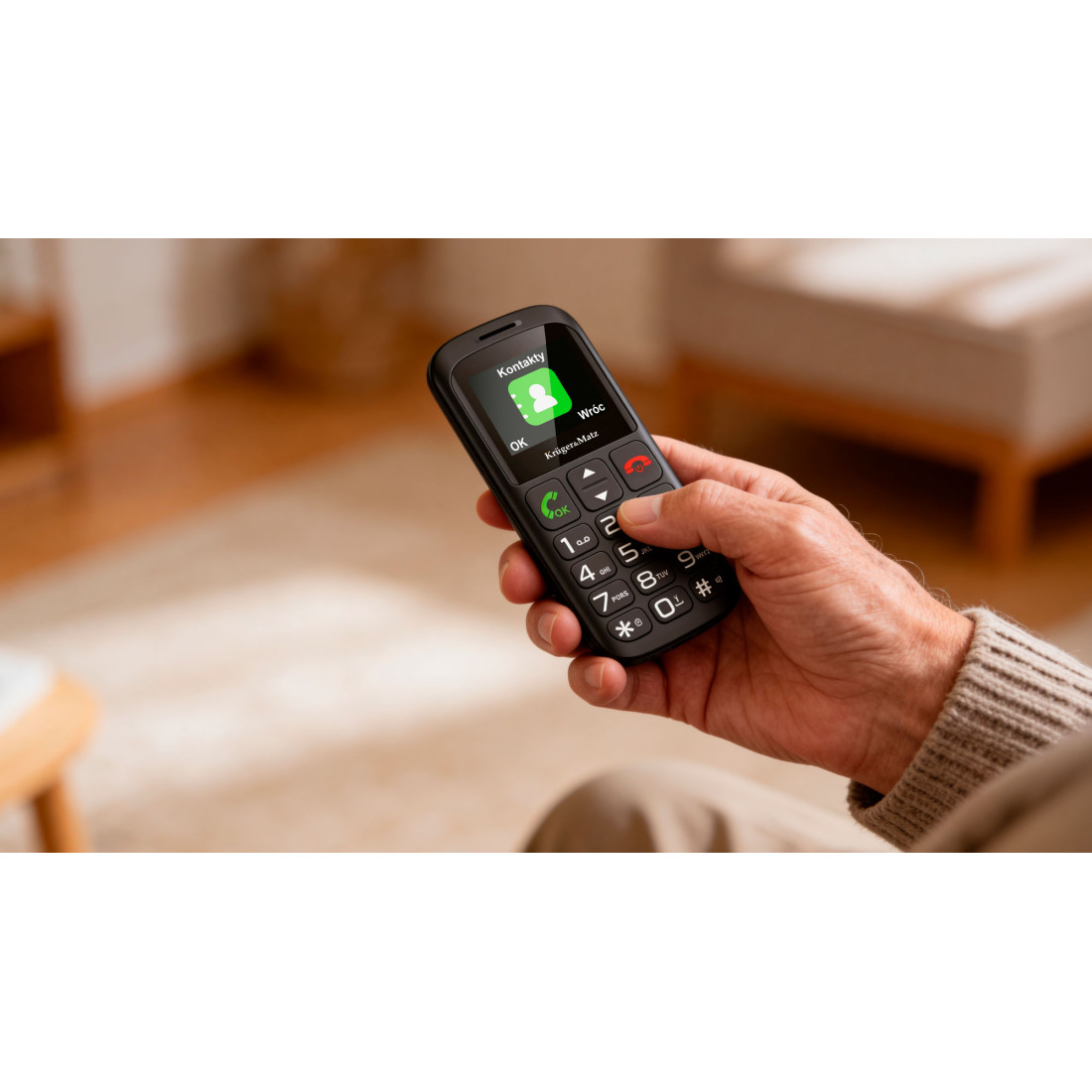 TELEFON GSM SENIORI BUTON SOS KRUGER&MATZ