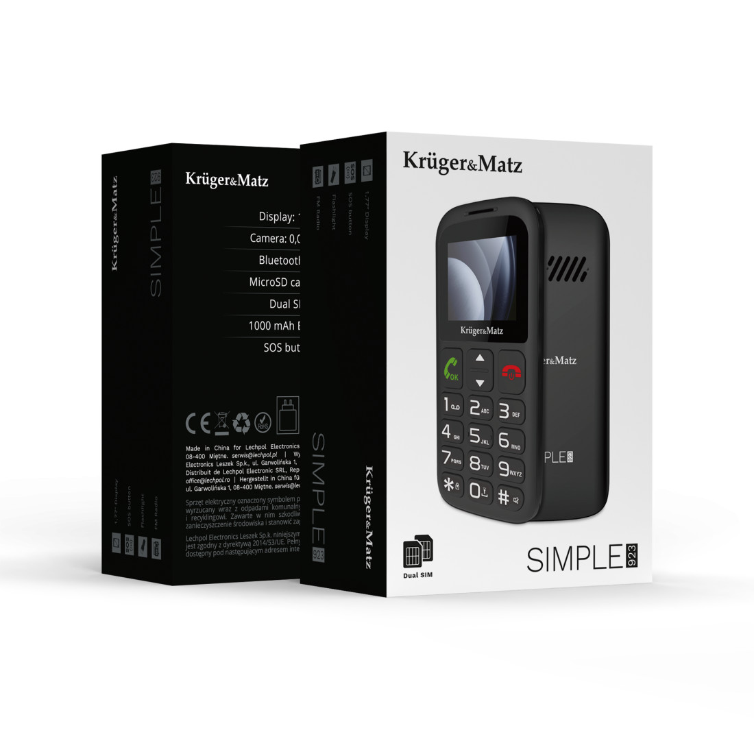 TELEFON GSM SENIORI BUTON SOS KRUGER&MATZ
