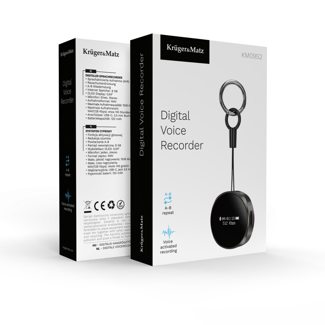 REPORTOFON DIGITAL 4GB 120MAH KRUGER&MATZ