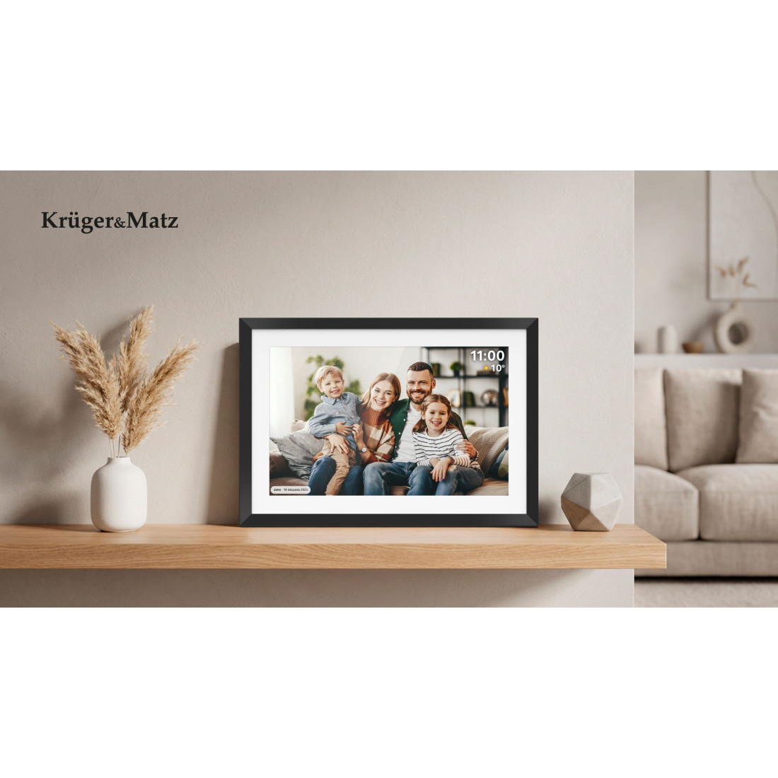 RAMA FOTO DIGITALA WIFI 10.1 FRAMEO AMBILIGHT KRUGER&MA