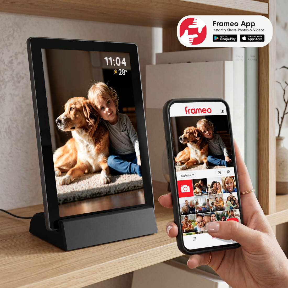 RAMA FOTO DIGITALA WIFI 10.1 FRAMEO KRUGER&MATZ