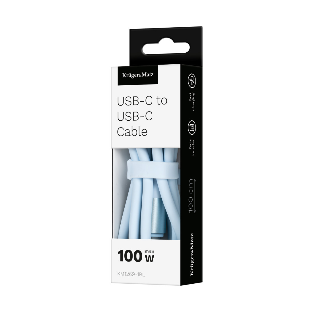CABLU SILICON TYPE C-TYPE C 100W 1M BASIC KRUGER&MATZ