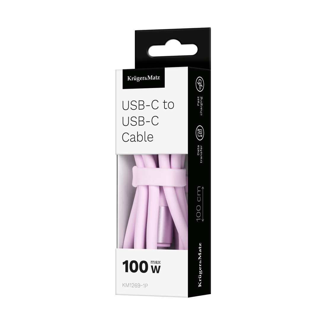 CABLU SILICON TYPE C-TYPE C 100W 1M BASIC KRUGER&MATZ