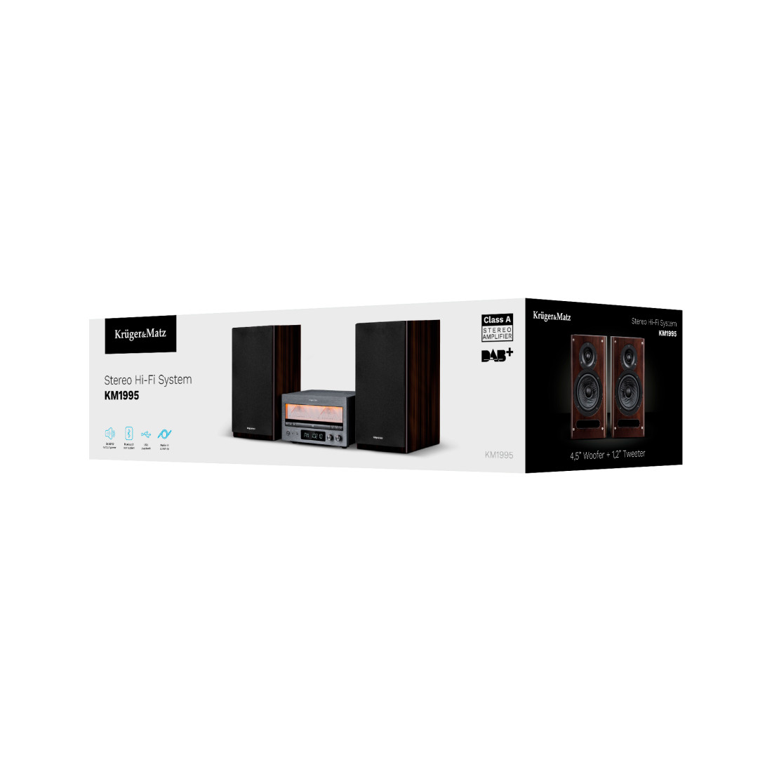 SISTEM HI-FI CD USB BT FM DAB+ KRUGER&MATZ