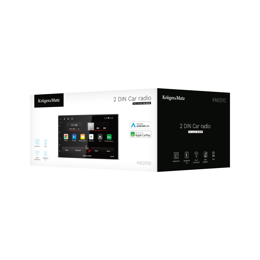 RADIO PLAYER 2 DIN CARPLAY/ANDROID AUTO KRUGER&MATZ