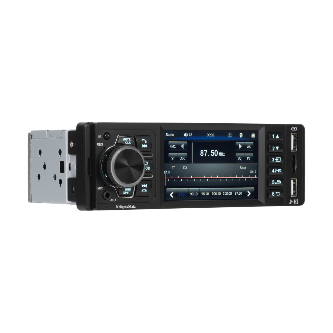PLAYER AUTO 1 DIN 4X50W KRUGER&MATZ