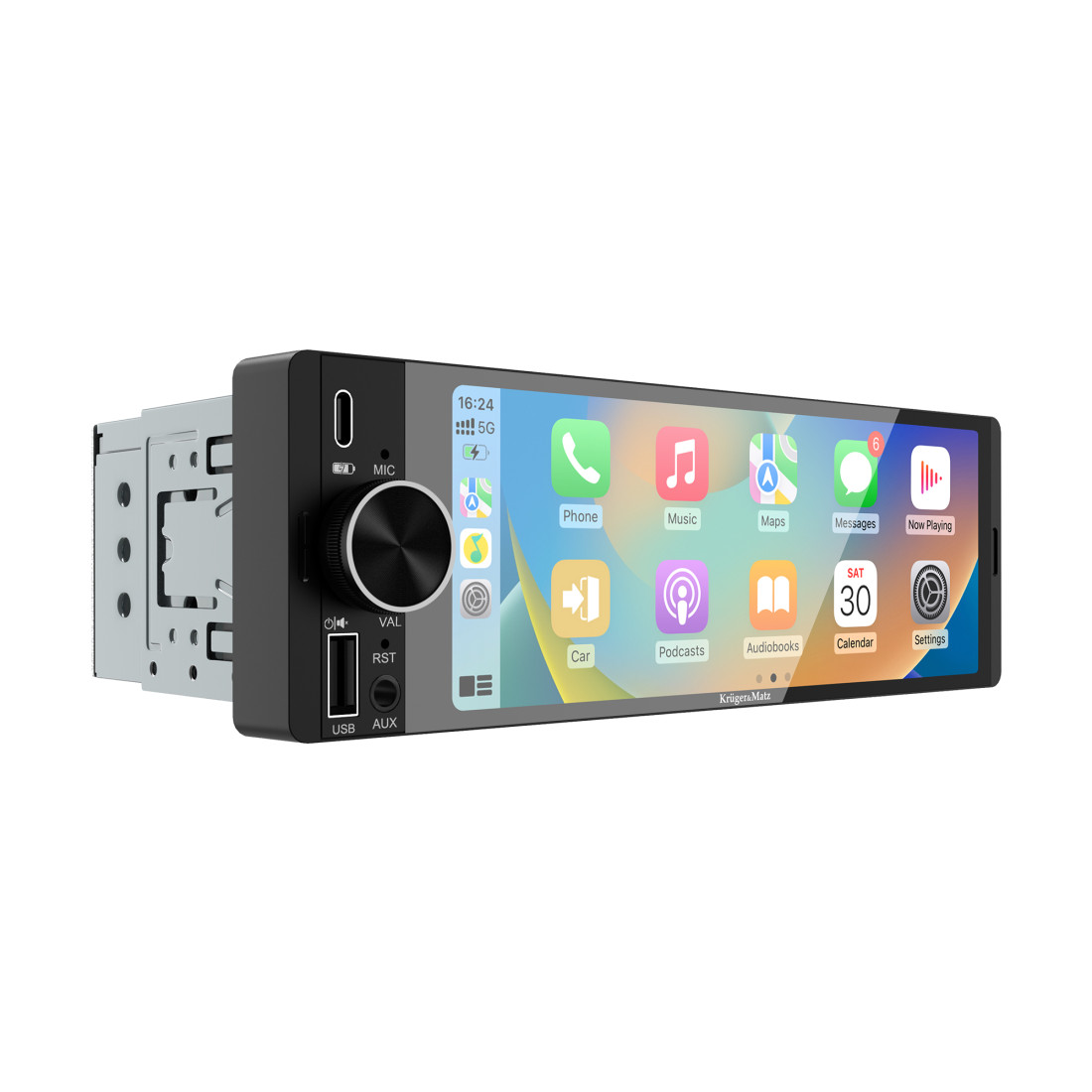 PLAYER AUTO 1 DIN 4X60W CARPLAY ANDROIDAUTO KRUGER&MATZ