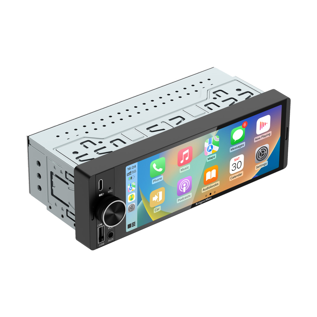 PLAYER AUTO 1 DIN 4X60W CARPLAY ANDROIDAUTO KRUGER&MATZ