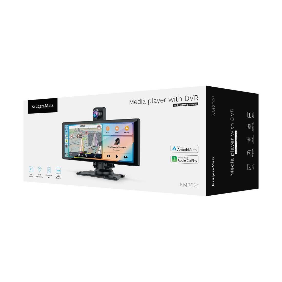 STATIE MULTIMEDIA ANDROID AUTO APPLE CAR KRUGER&MATZ