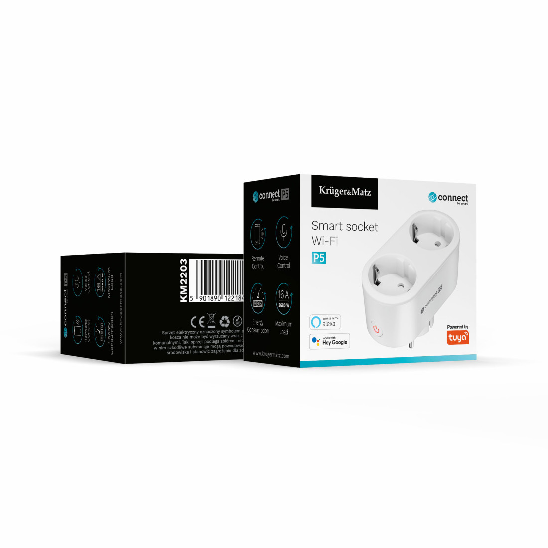 PRIZA SMART WIFI CONNECT P5 TUYA KRUGER&MATZ