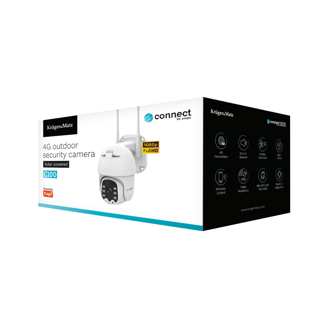 CAMERA 4G 2 MPX CONNECT C100 SOLAR TUYA K&M
