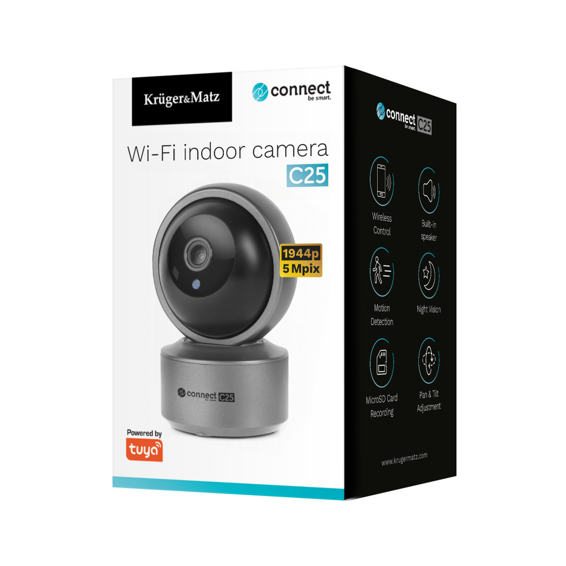 CAMERA IP INTERIOR 2K CONNECT C25 TUYA KRUGER&MATZ