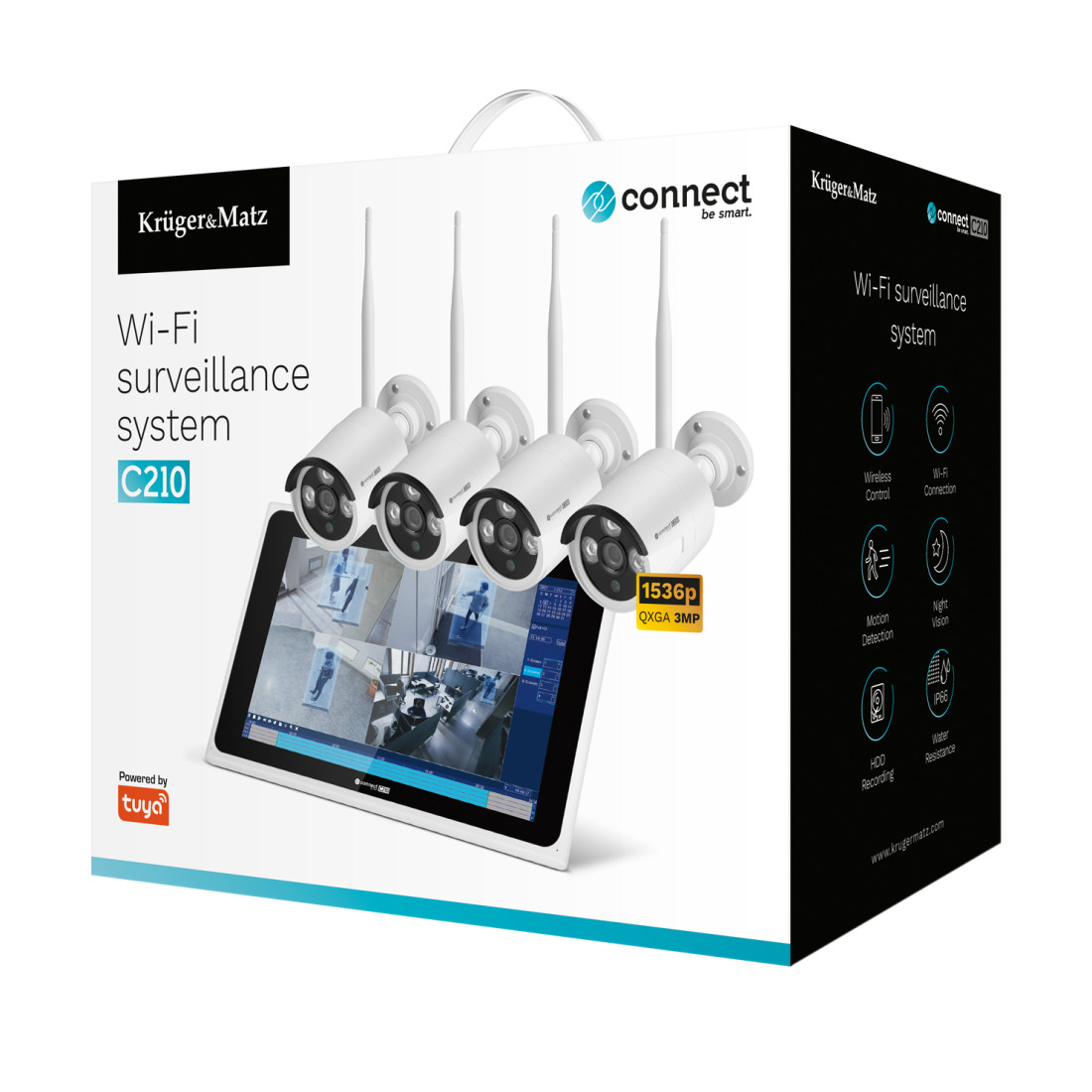 KIT SUPRAVEGHERE WIFI CONNECT C210 TUYA KRUGER&MATZ