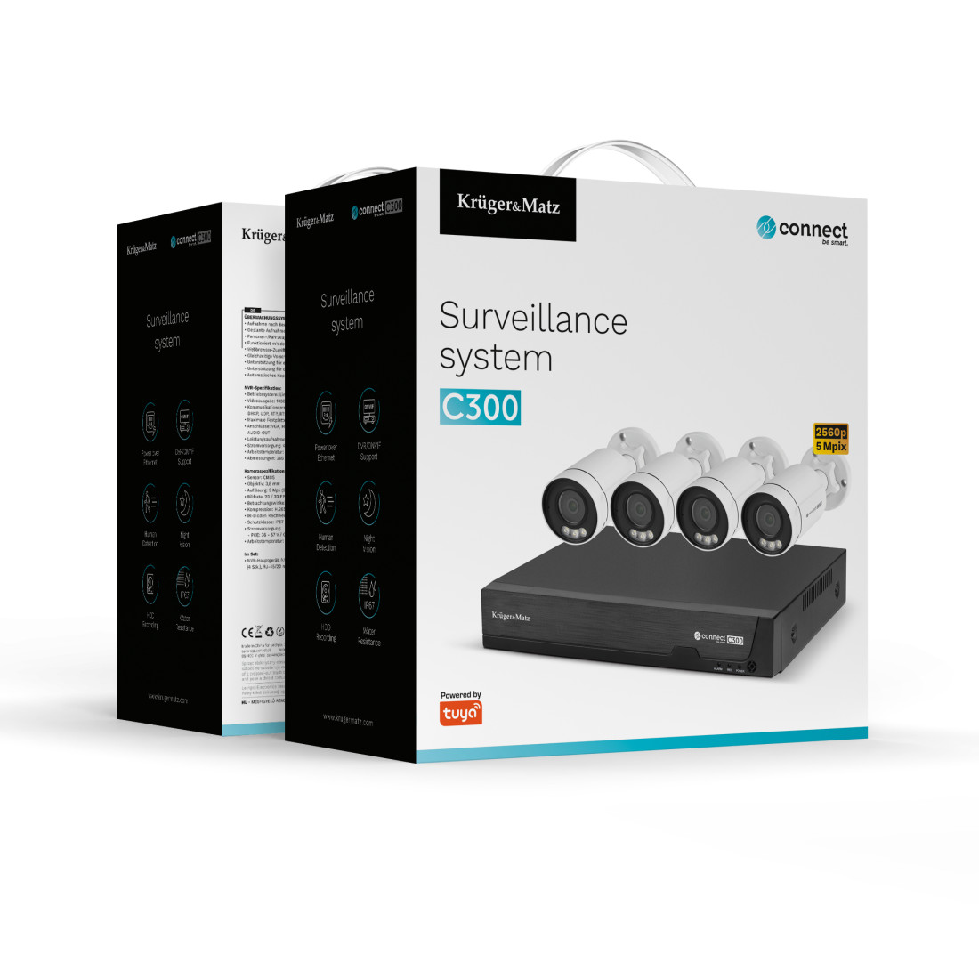KIT SUPRAVEGHERE WIFI CONNECT C300 TUYA KRUGER&MATZ