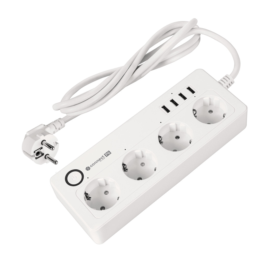 PRELUNGITOR SMART 4 PRIZE SCHUKO 4 USB CONNECT P6 TUYA