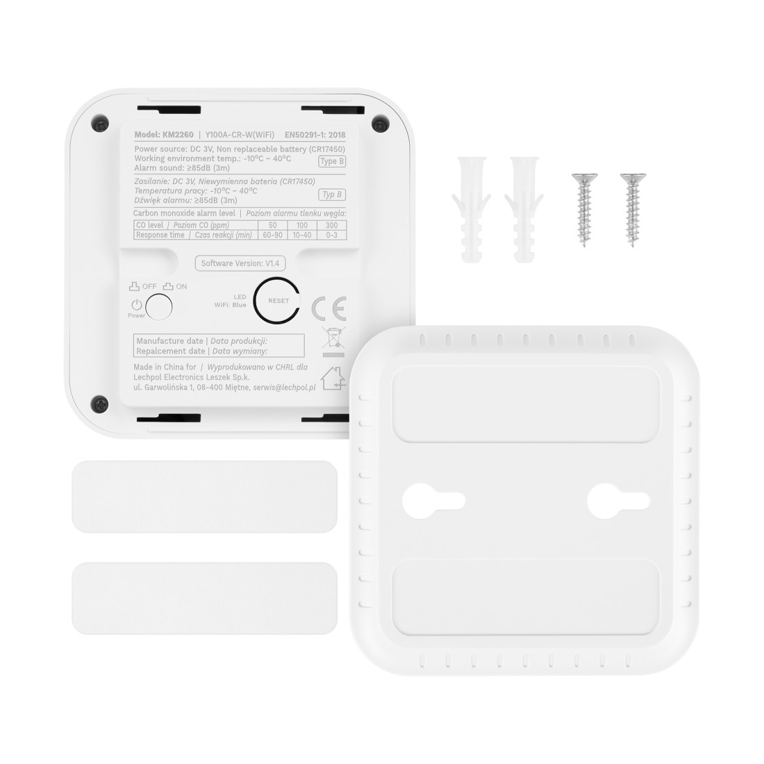 SENZOR MONOXID DE CARBON CONNECT S10 TUYA KRUGER&MATZ