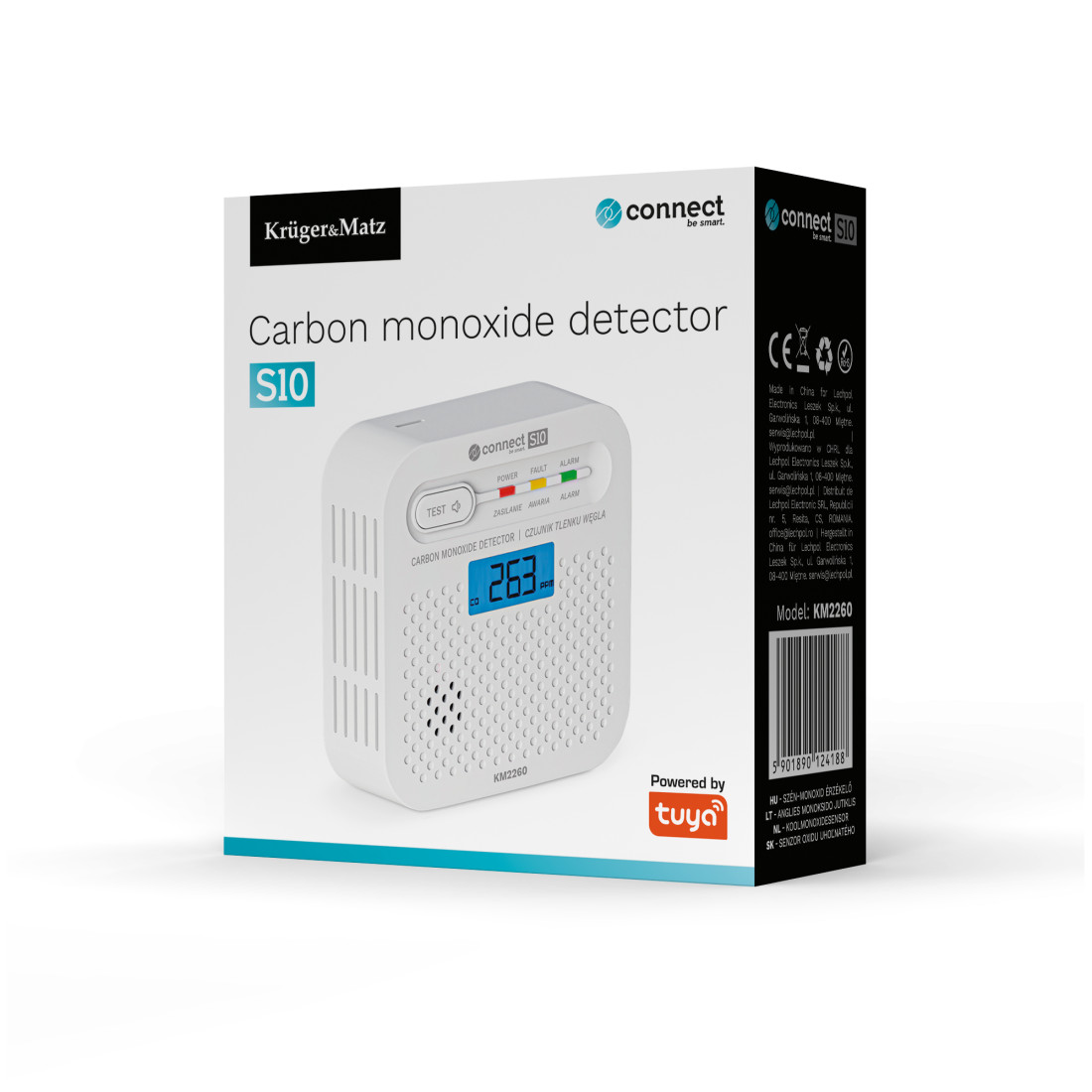 SENZOR MONOXID DE CARBON CONNECT S10 TUYA KRUGER&MATZ