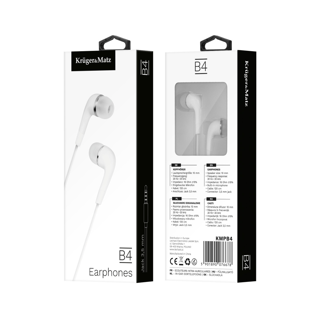 CASTI IN-EAR CU MICROFON KRUGER&MATZ
